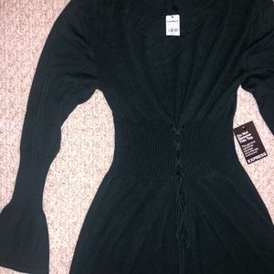 Deep Green Cinched Waist Express Dress(Size Small)